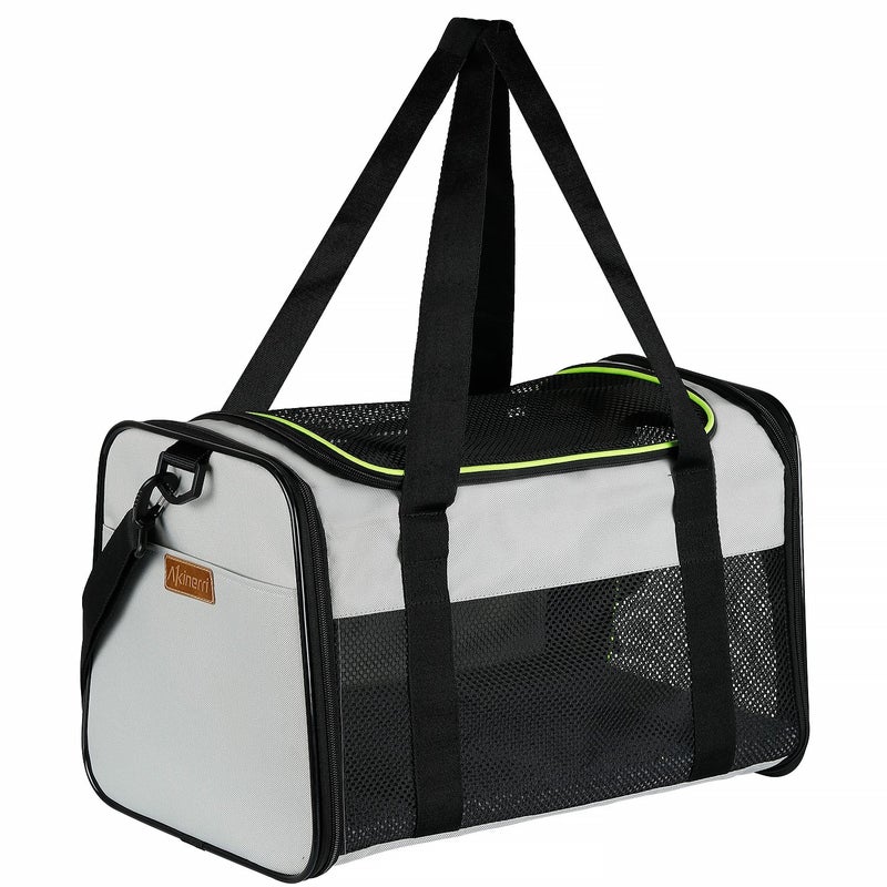 Akinerri Cat Carrier - Portable Foldable Dog Pet Carrier, Soft-Sided Pet Bag up to 15 Lbs, Airline Approved Travel Puppy Carrier - Image 1